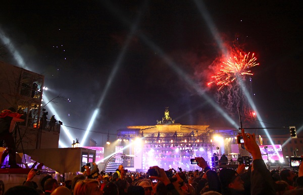 Berlin, new year, fireworks
