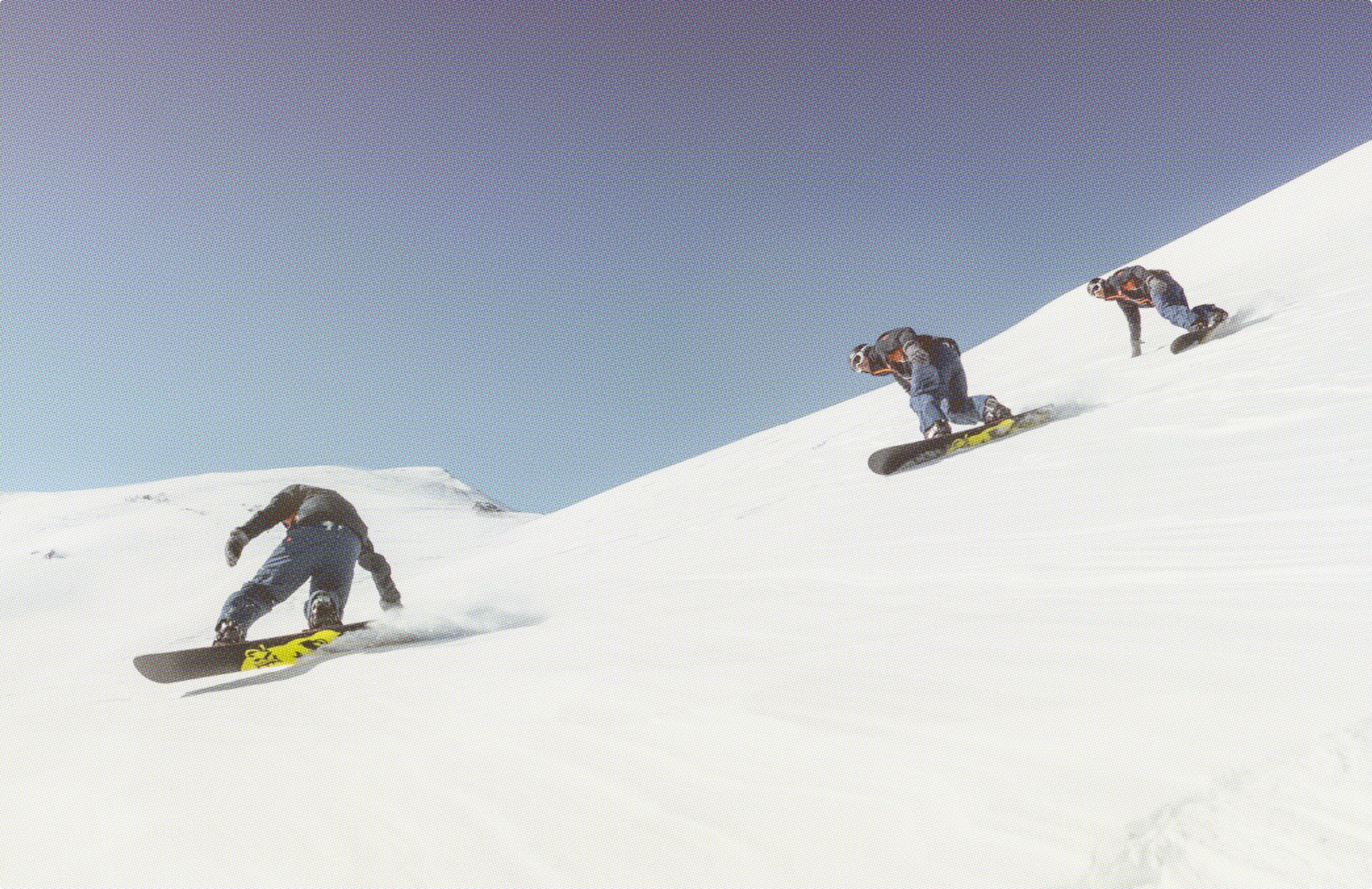 Snowboarders on Mountain