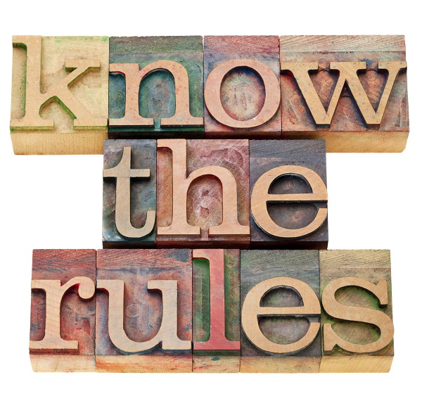 know the rules, rules, wooden, sign, info