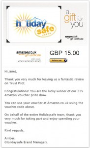 Amazon Voucher Win October 14