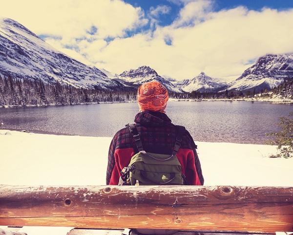 Man on the lake