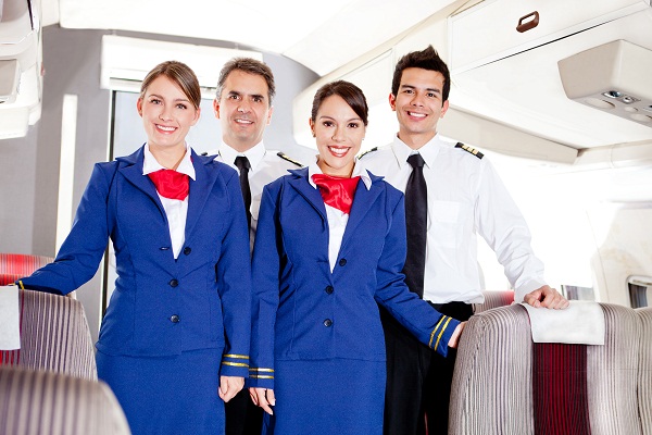 Airplane cabin crew