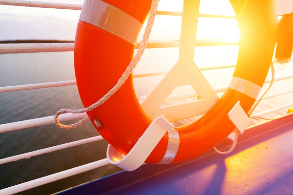 Life Buoy on a Cruise Ship