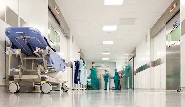 hospital, blurred, bed