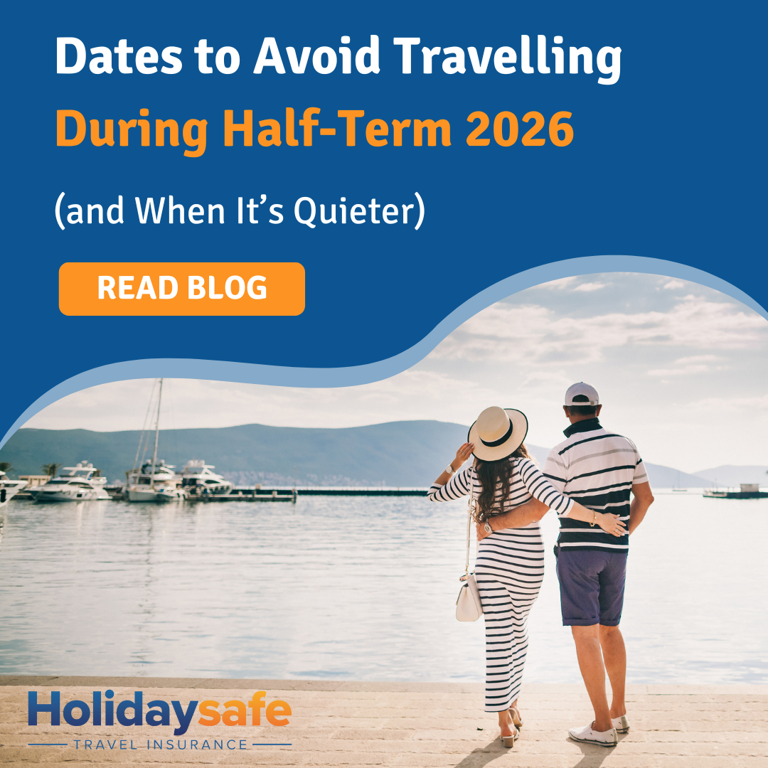 Holidaysafe - Dates to avoid travelling during peak travel season blog featured image